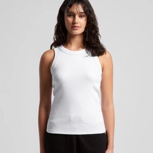 Flamingo white tank top size L